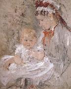 Berthe Morisot Juliy and biddy oil painting reproduction